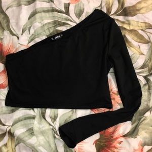One Shoulder Shein Shirt